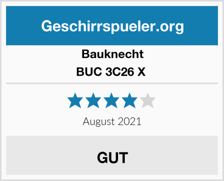 Bauknecht BUC 3C26 X  Test