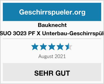 Bauknecht BSUO 3O23 PF X Unterbau-Geschirrspüler Test