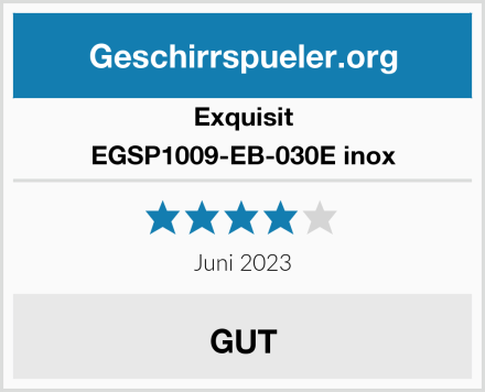 Exquisit EGSP1009-EB-030E inox Test