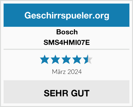 Bosch SMS4HMI07E Test